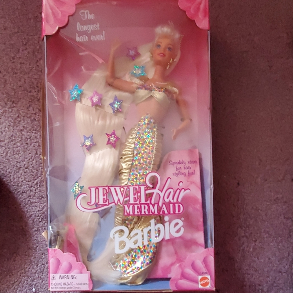 Jewel hair mermaid barbie